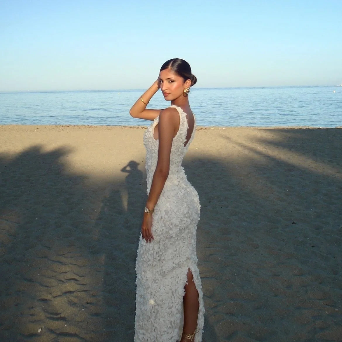 Elegant Flower Dress Maxi